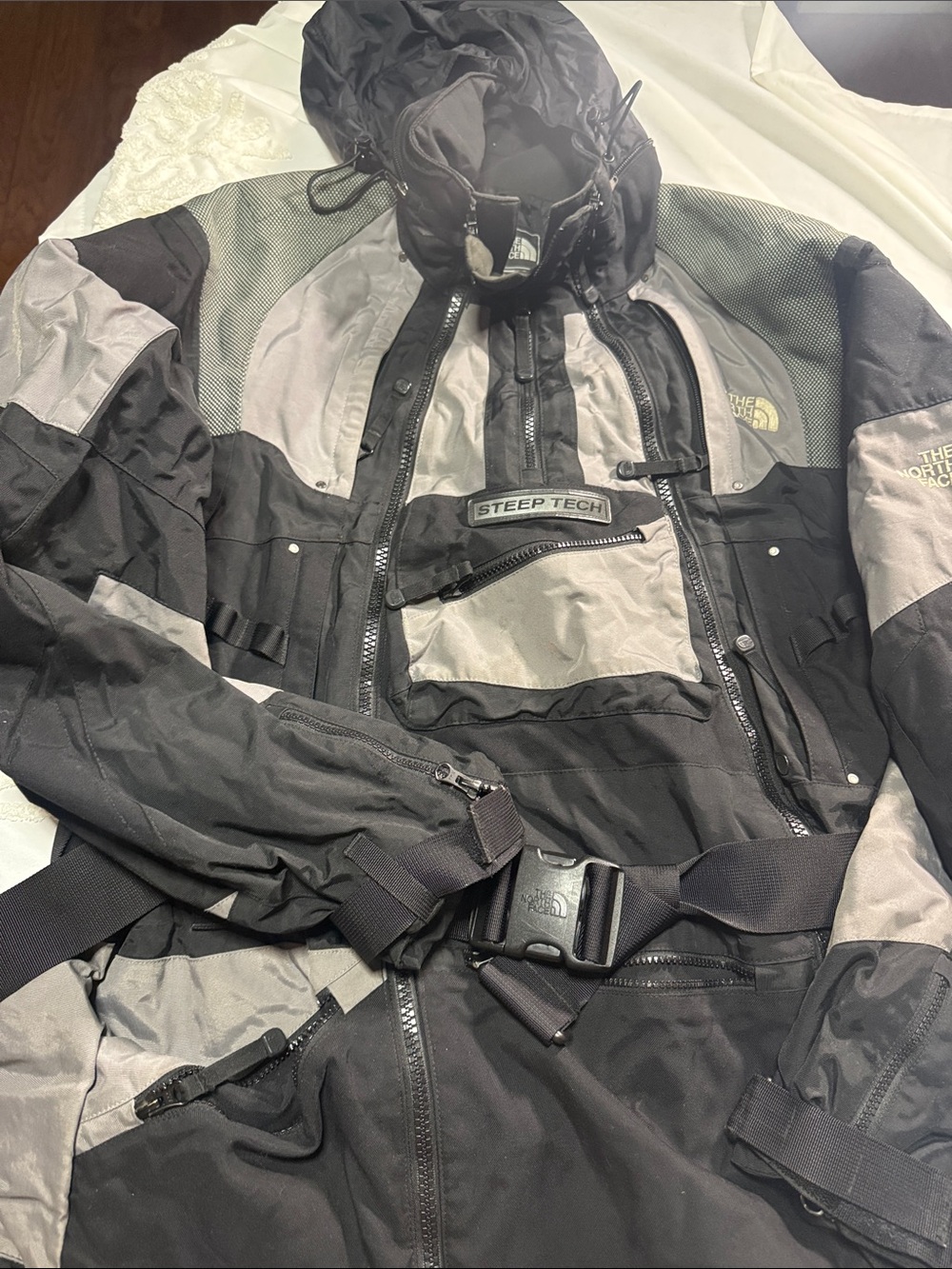 The North Face Steep Tech Black & Gray Ski Jacket